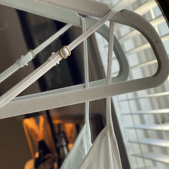 Lily Pulitzer Crochet White and Gold Metallic Chevron Mini Slip Dress - Picture 4 of 11